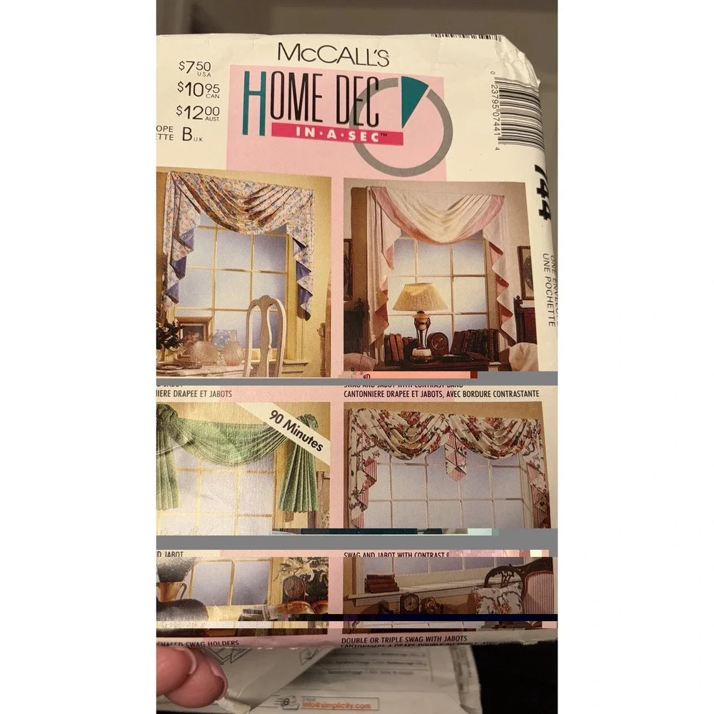 LOT of 5 Vintage Simplicity Sewing Patterns 80s & 90's Home Decorating & Crafts